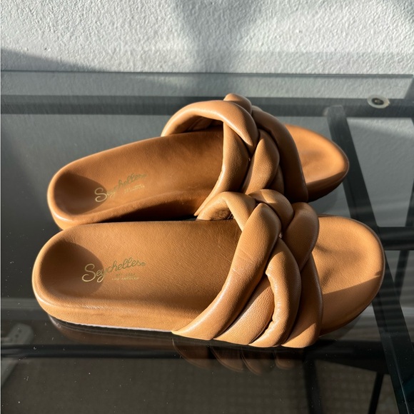 Seychelles NEW Low Key Glow Up Sandal Tan Leather Size 6 - Picture 10 of 13